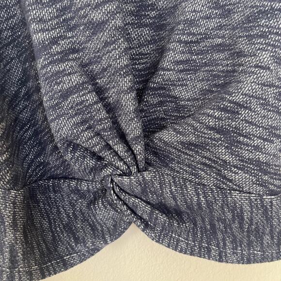 J. Crew Twist-front heathered sweatshirt - Picture 3 of 7